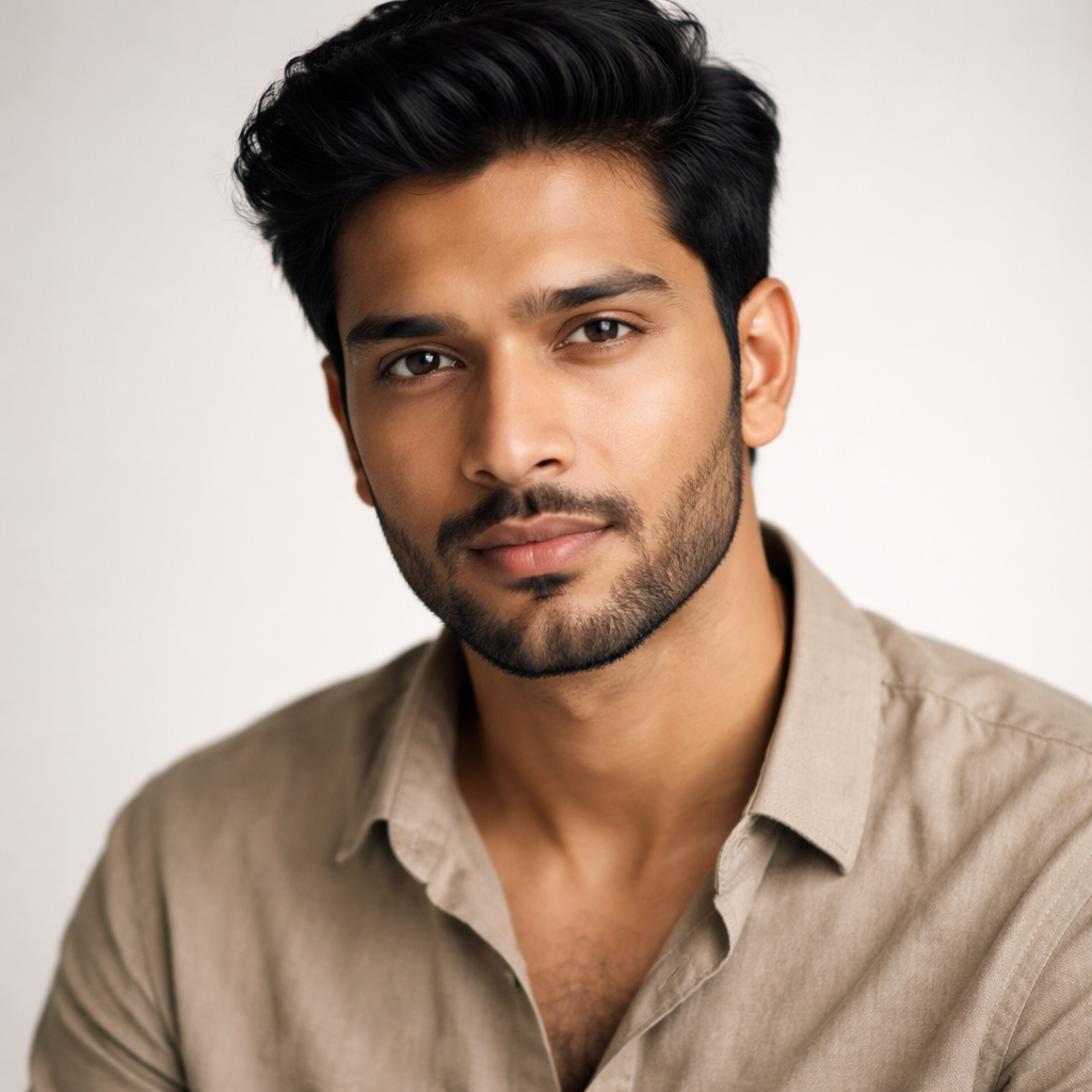 Solo portrait to sketch - original photo