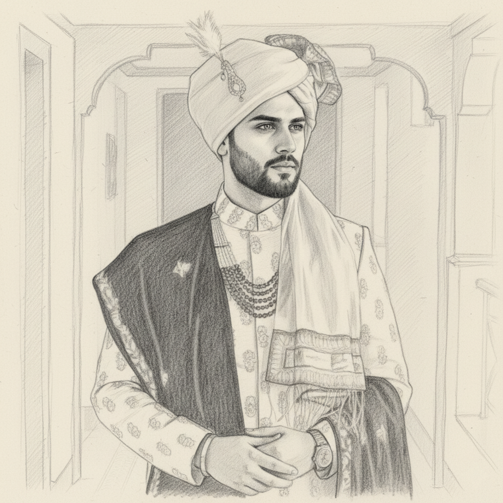 Cultural heritage in art - pencil sketch